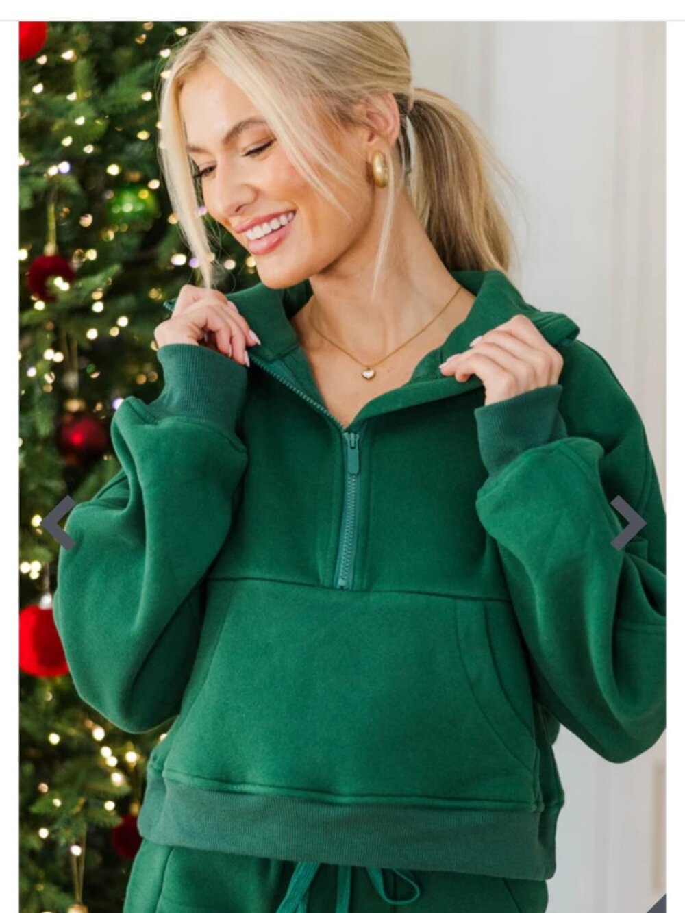 Shop the Mint NURSING COLLECTION Love In Every Layer Pullover & Sweatpants Green